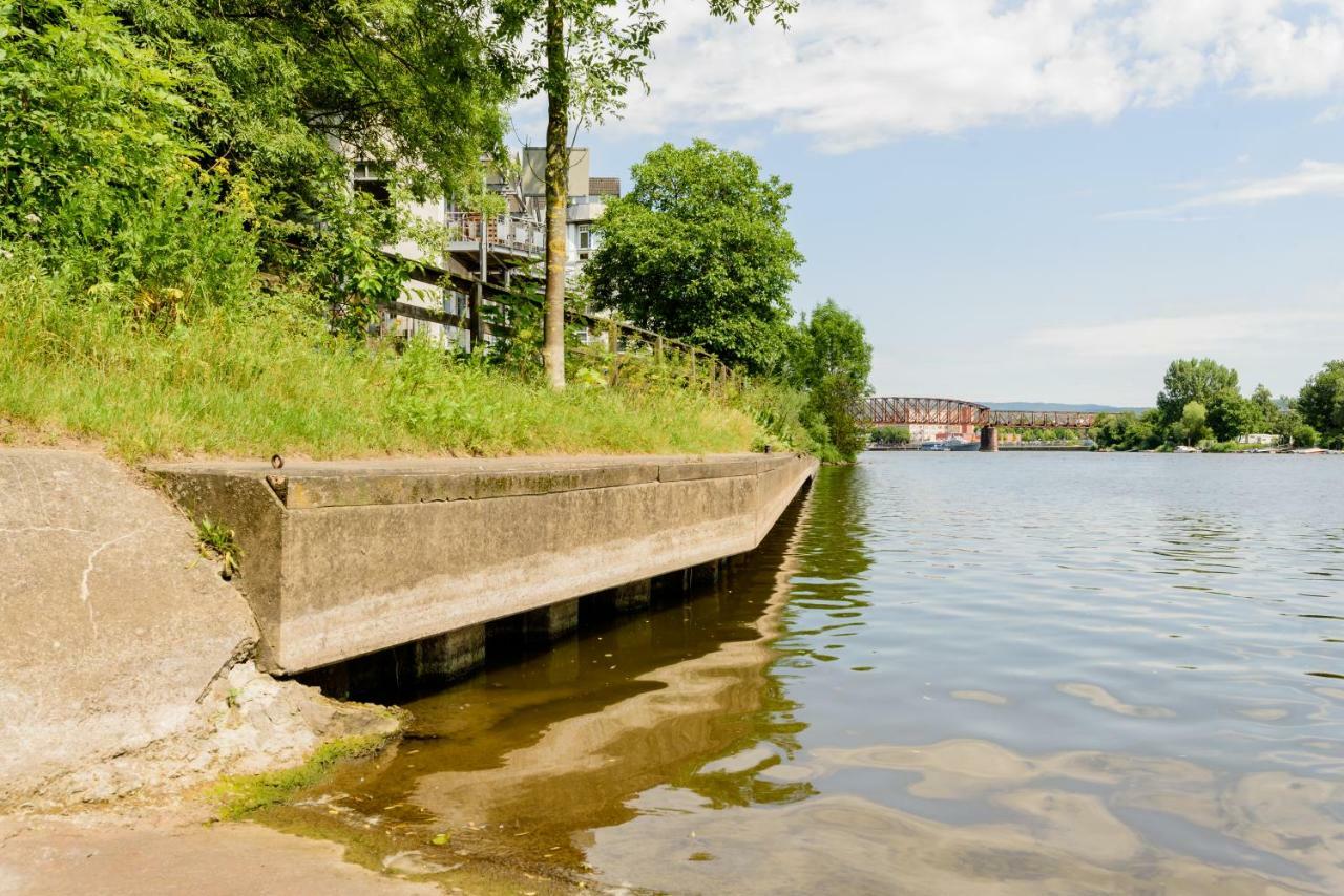 Weserwohnung - Bootshaus Urlaub Am Wasser Hamelin Kültér fotó