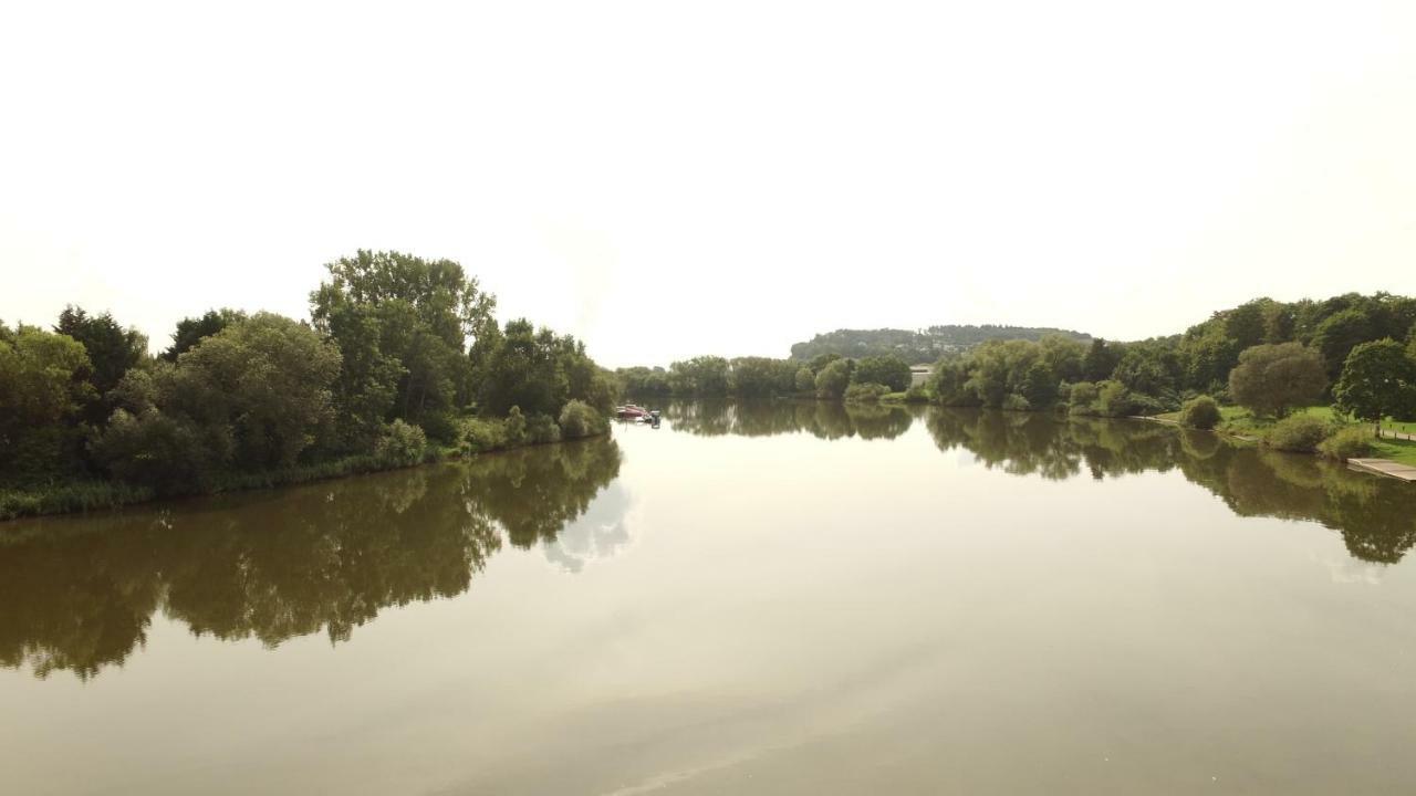 Weserwohnung - Bootshaus Urlaub Am Wasser Hamelin Kültér fotó